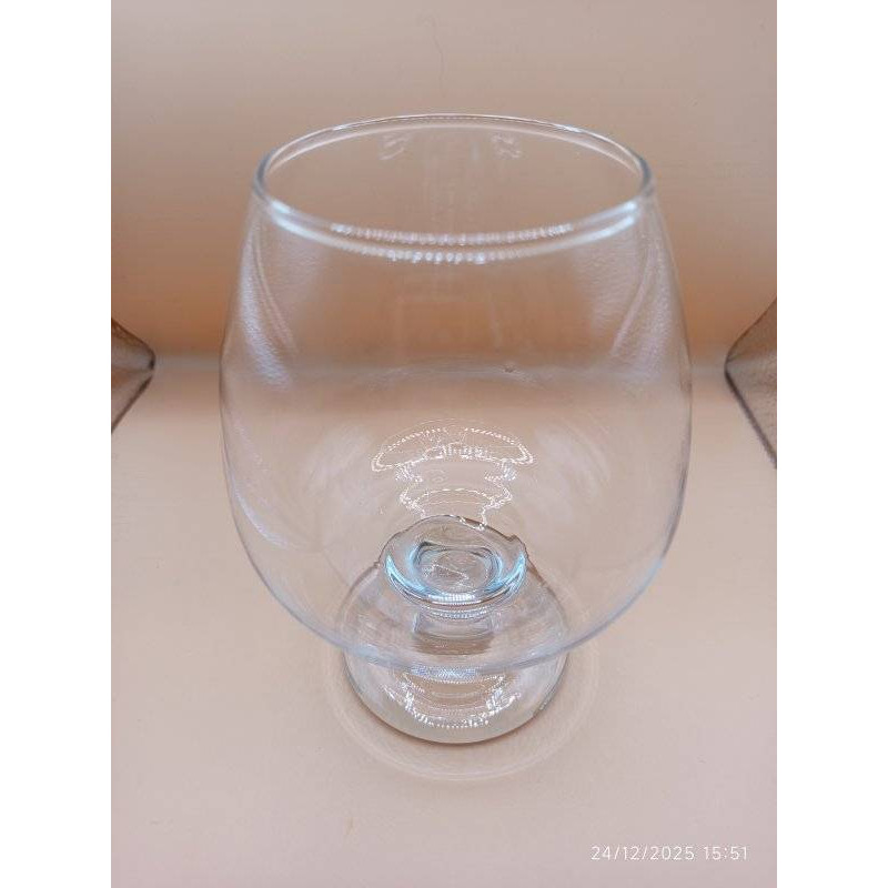 VERRE BALLON SUR PIED EN VERRE TRANSPARENT
