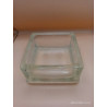 VIDE-POCHE / COUPELLE CARRéE EN VERRE éPAIS TRANSPARENT