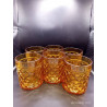 6 VERRES à WHISKY / APéRITIF EN VERRE AMBRé