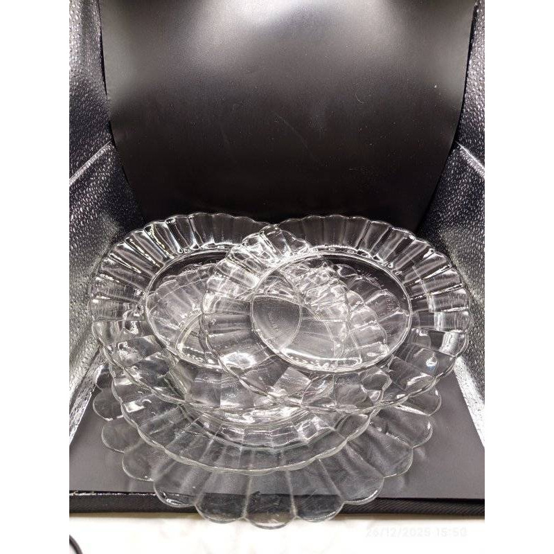 LOT DURALEX – HUILE LESIEUR 1 GRANDE + 3 PETITES ASSIETTES