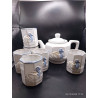ENSEMBLE THéIèRE + 6 TASSES EN CéRAMIQUE DéCOR CANARD