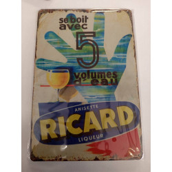 DECORATION PLAQUE METAL 9