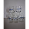 5 VERRES RICARD BLEUS 