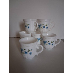 6 TASSES à CAFé MYOSOTIS 