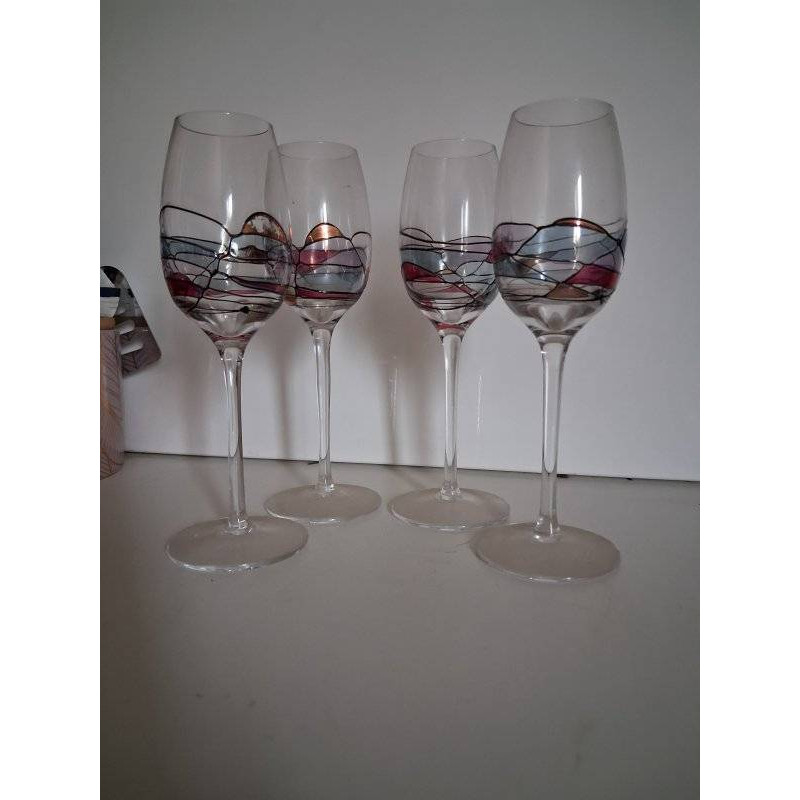 LOT 4 VERRES A PIED