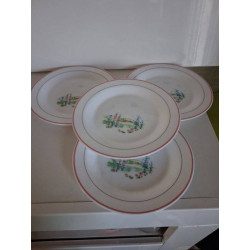 4 ASSIETTES A DESSERT ARCOPAL